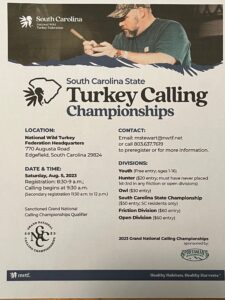 2023 SC State Turkey Calling Contest @ NWTF Headquarters